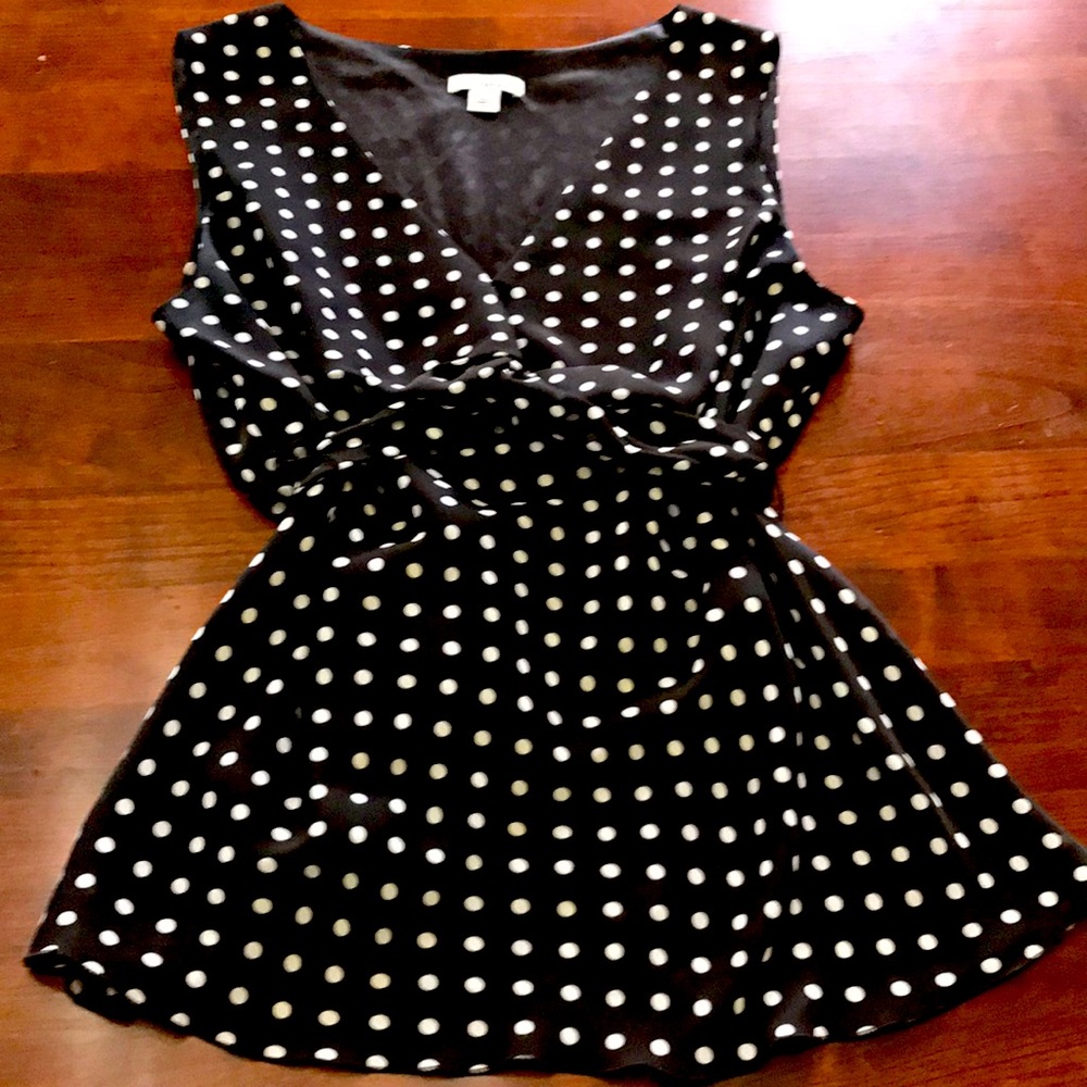 Cato Polka Dot Sleeveless Top